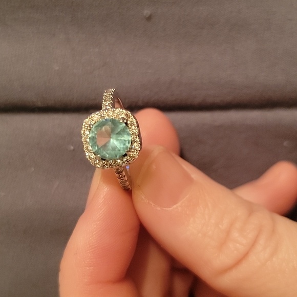 Aquamarine CZ Ring - Picture 6 of 12